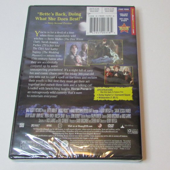 Build A Bear Jack-O-Lantern striped pumpkin Halloween BAB & Hocus Pocus DVD lot - Picture 15 of 15